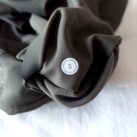 Lululemon Base Pace HR Crop 23" Army Green Size 2 - Picture 6 of 6